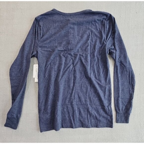 Kinetix Casual Luxury Men's Long Sleeve Henley Size Small Heather Navy NWT - Picture 11 of 13